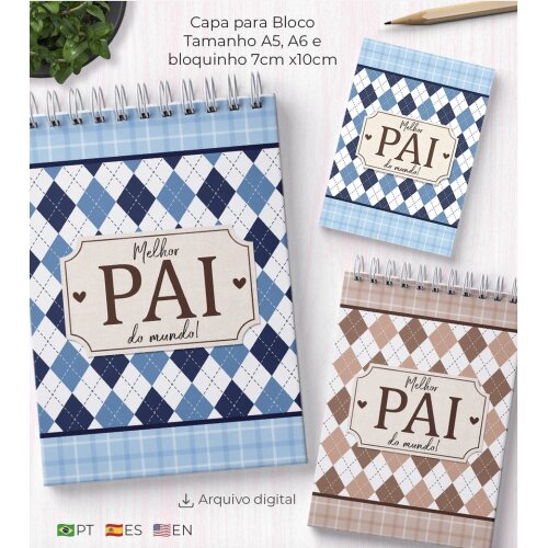 Kit Blocos Melhor Pai do Mundo