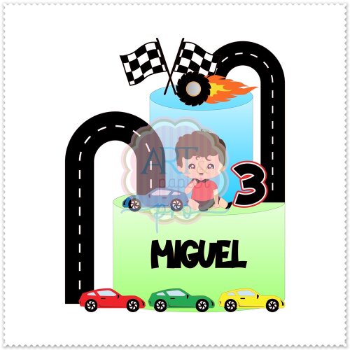 Topo de Bolo Hot Wheels para imprimir 02