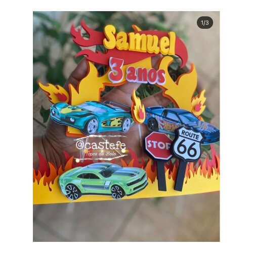 Topo de Bolo Hot Wheels para imprimir 13