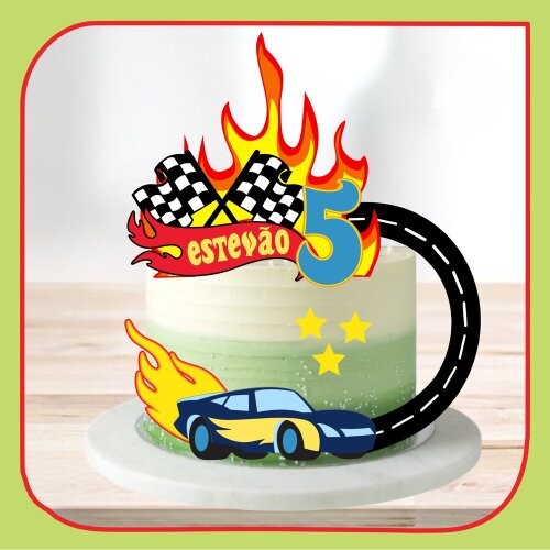 Topo de Bolo Hot Wheels para imprimir 25