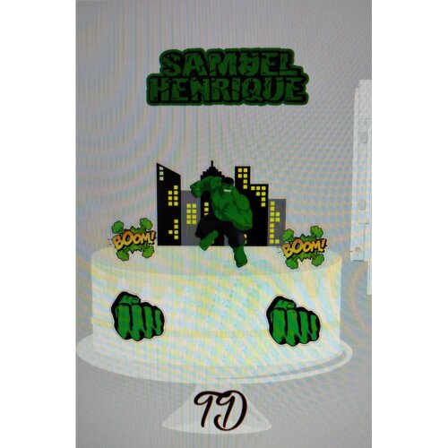 Topo de Bolo Hulk para imprimir 13