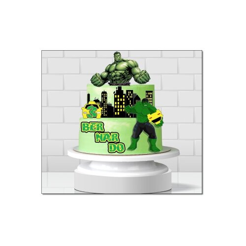 Topo de Bolo Hulk para imprimir 15