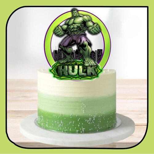 Topo de Bolo Hulk para imprimir 20