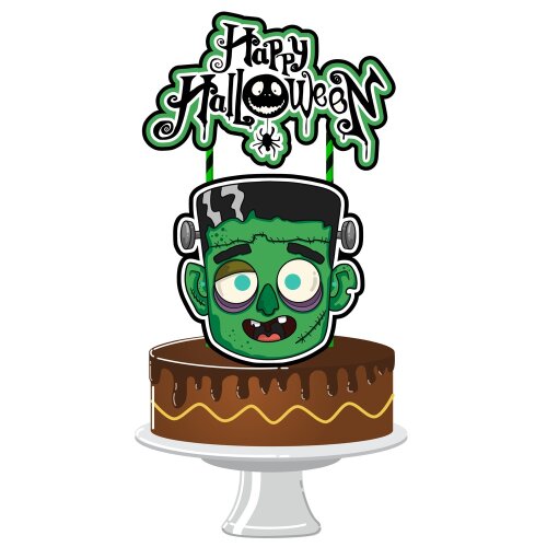 Arquivo de Corte Topo de Bolo Halloween 123