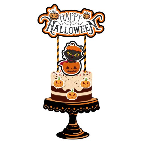 Arquivo de Corte Topo de Bolo Halloween 125