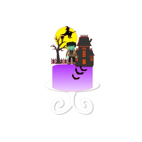 Arquivo de Corte Topo de Bolo Halloween 144