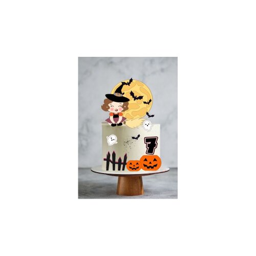 Arquivo de Corte Topo de Bolo Halloween 16