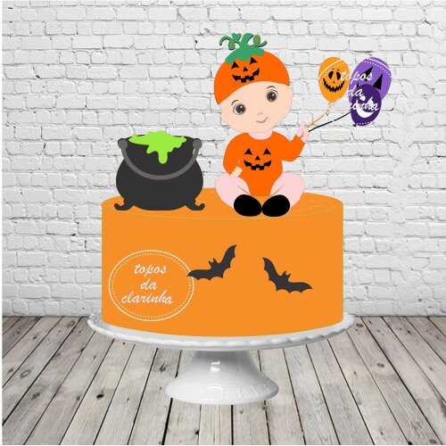 Arquivo de Corte Topo de Bolo Halloween 161