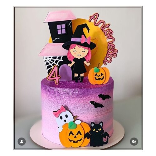 Arquivo de Corte Topo de Bolo Halloween 40