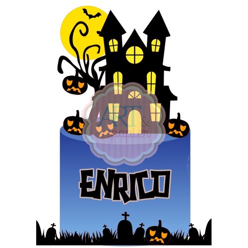 Arquivo de Corte Topo de Bolo Halloween 73