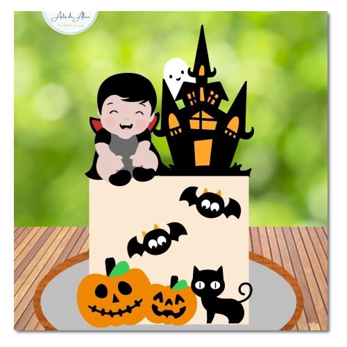 Topo de Bolo Halloween para imprimir 23