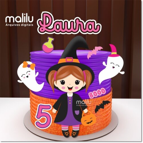 Topo de Bolo Halloween para imprimir 40