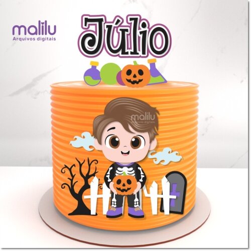 Topo de Bolo Halloween para imprimir 42