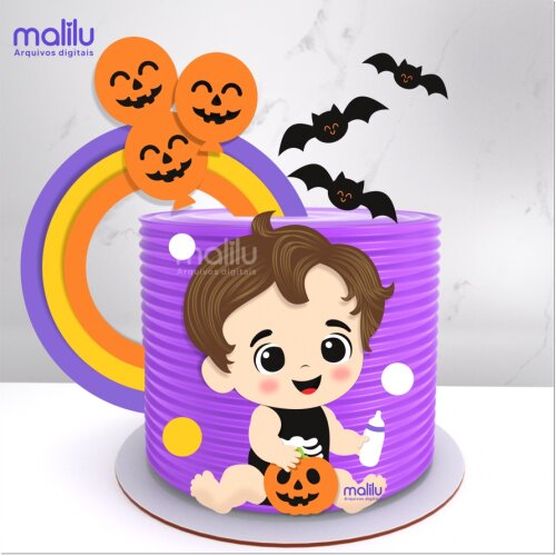 Topo de Bolo Halloween para imprimir 47