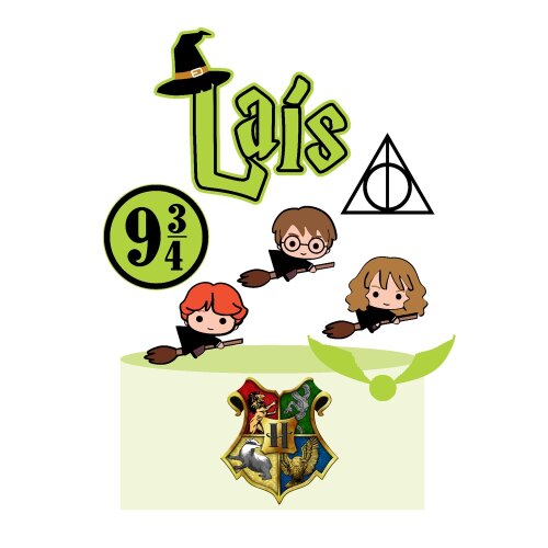 Topo de Bolo Harry Potter 13 para imprimir