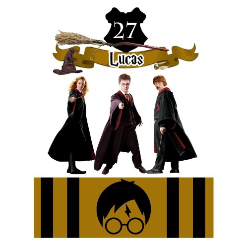 Topo de Bolo Harry Potter 24 para imprimir