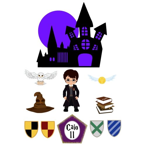 Topo de Bolo Harry Potter 26 para imprimir