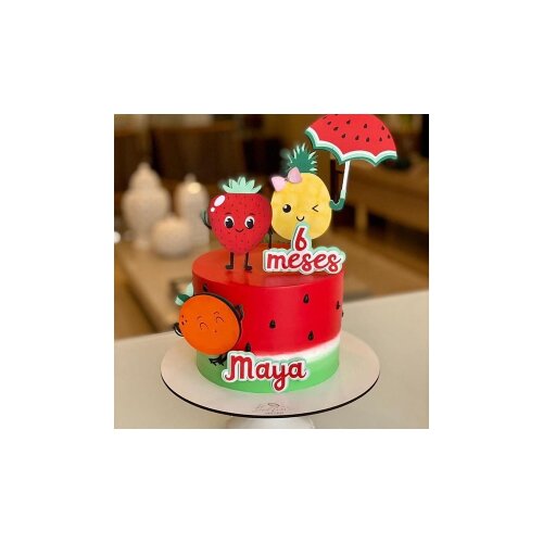 Topo de Bolo Frutas   Pomar 01