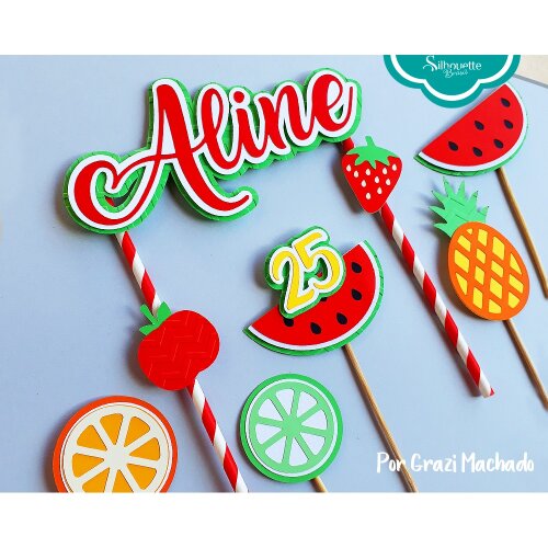 Topo de Bolo Frutas   Pomar 19