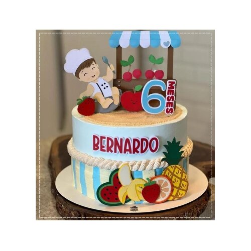 Topo de Bolo Frutas   Pomar 51