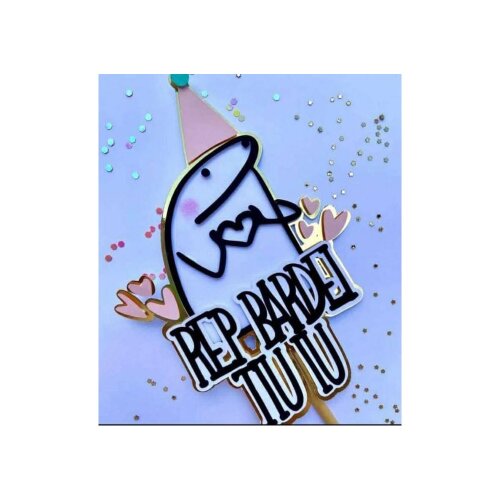 Topo de Bolo Flork 13