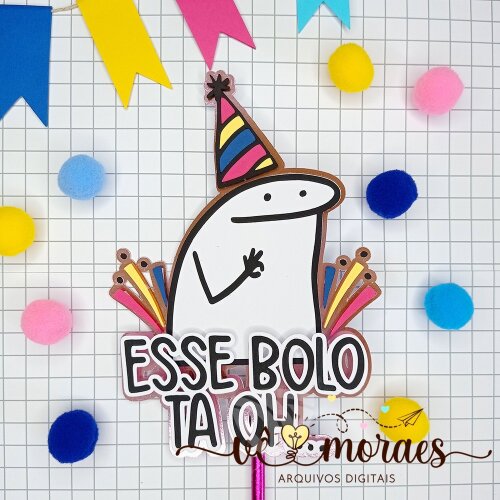 Topo de Bolo Flork 134