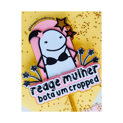 Topo de Bolo Flork 16