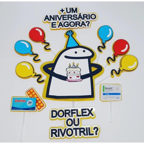 Topo de Bolo Flork 29