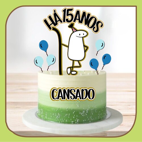 Topo de Bolo Flork 61
