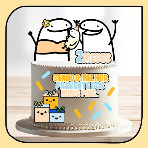 Topo de Bolo Flork 67