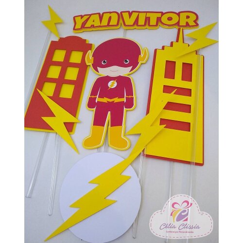 Topo de Bolo Flash 01