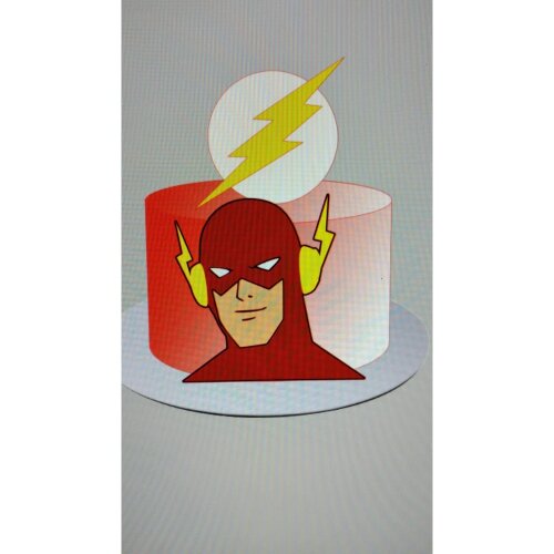 Topo de Bolo Flash 07