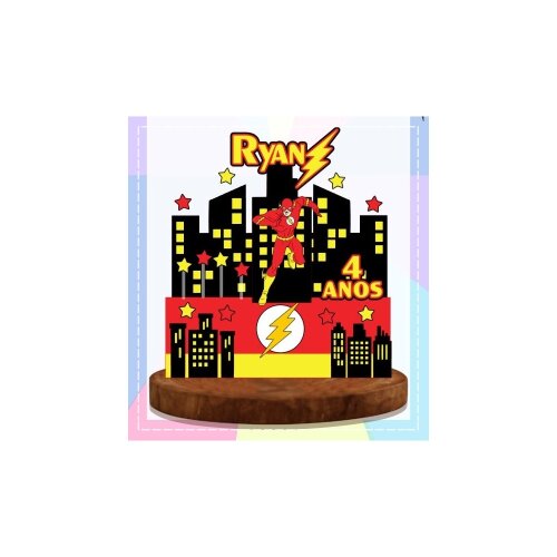 Topo de Bolo Flash 08