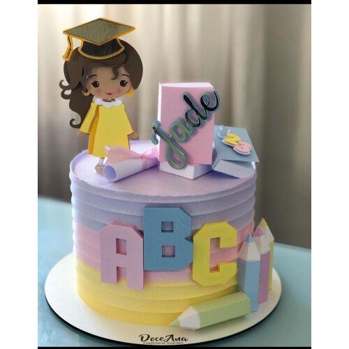 Topo de Bolo Formatura - ABC 02