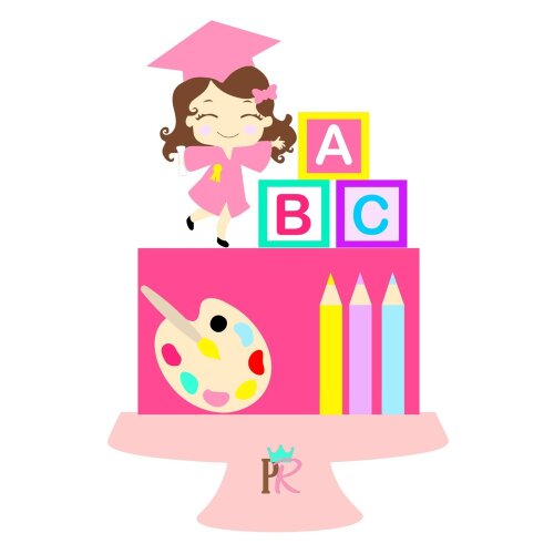 Topo de Bolo Formatura - ABC 06
