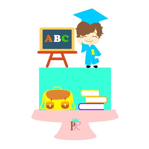 Topo de Bolo Formatura - ABC 07
