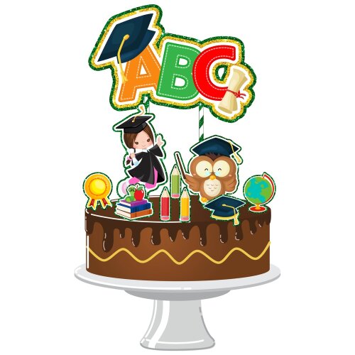 Topo de Bolo Formatura - ABC 58