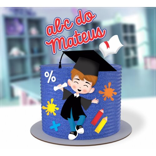 Topo de Bolo Formatura - ABC 72