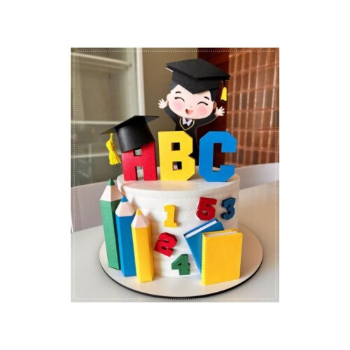 Topo de Bolo Formatura - ABC 75
