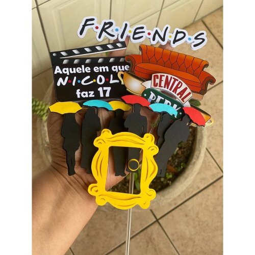 Topo de Bolo Friends 05