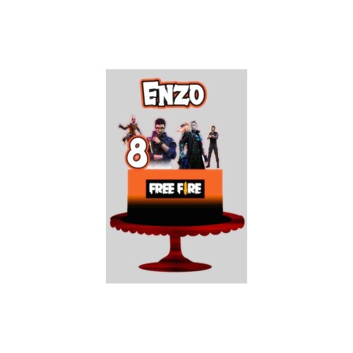 Topo de Bolo Free Fire 03