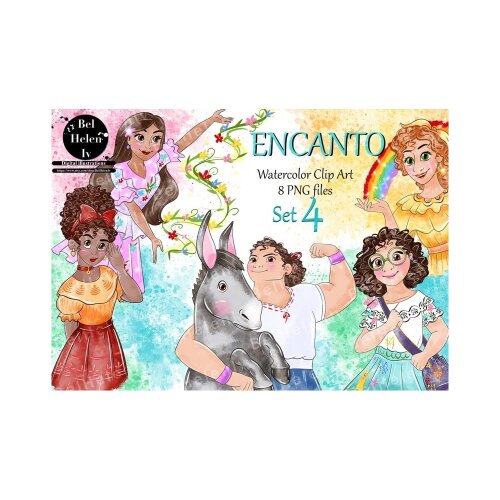 Kit Digital Encanto PNG  Família Madrigal Clipart  Luisa, Isabela, Mirabel e Dolores  Arquivos Digitais