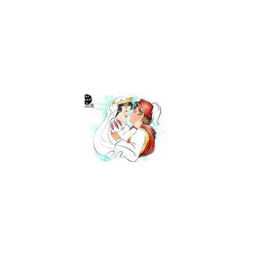 Kit Digital ilustração retrata a Branca de Neve e o Príncipe PNG disney Arquivos Digitais