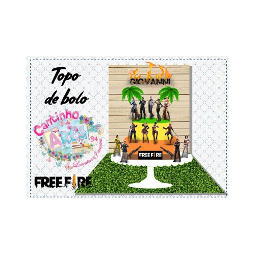 Topo de Bolo Free Fire 11