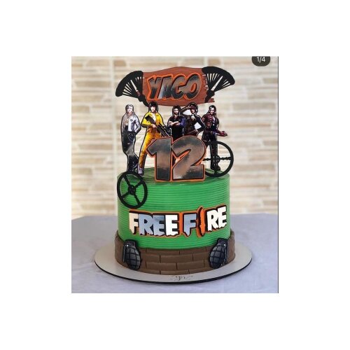 Topo de Bolo Free Fire 12