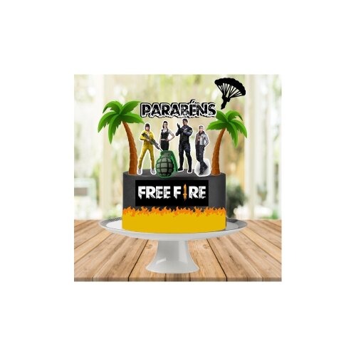 Topo de Bolo Free Fire 16