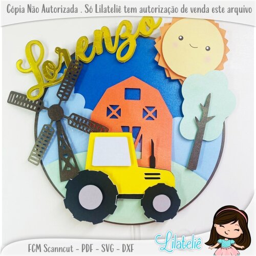 Topo de Bolo Fazendinha 44