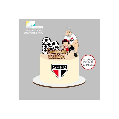 305 - Arquivo Topo de Bolo São Paulo Pai e Filha