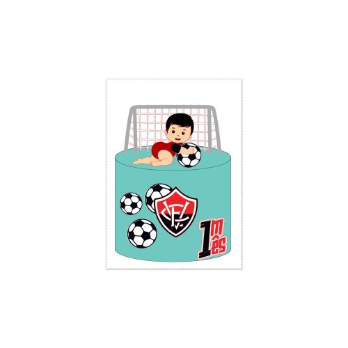 Topo de Bolo 02 - Vitória a