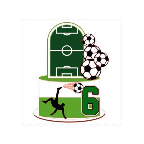 Topo de Bolo Futebol 50